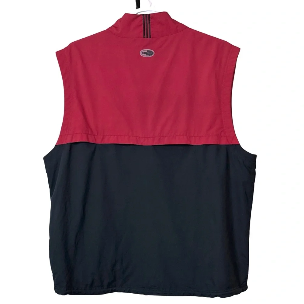 Adidas ClimaProof Golf Windbreaker Vest Maroon‎ Black Mens 2XL